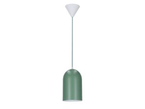 Miniaturka 1 - Lampa wisząca Berasona w kolorze zielonym z jednym kloszem