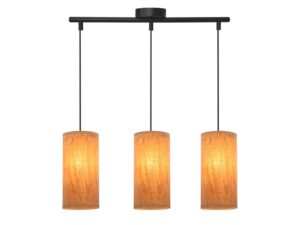 Miniaturka 1 - Trzy korkowe klosze lampy wiszącej Beredano widziane z innej strony