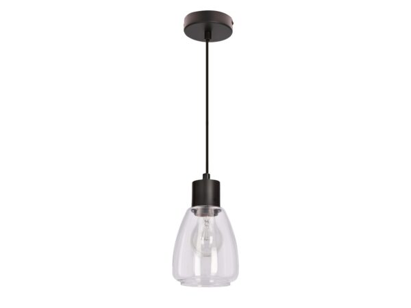 Lampa wisząca Berilino z przezroczystym szklanym kloszem