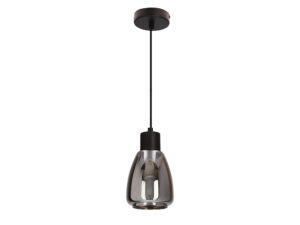 Miniaturka 2 - Lampa wisząca Berilino z przydymionym szklanym kloszem