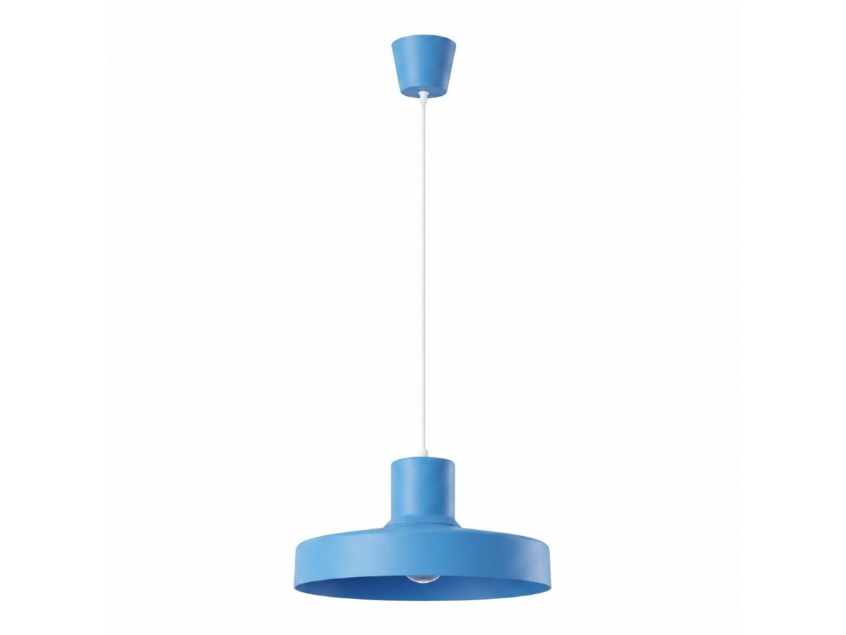 Lampa wisząca BIRNO błękitna
