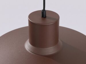 Miniaturka 3 - Lampa wisząca BIRNO brązowa – górna część klosza z przewodem