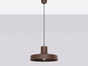 Miniaturka 1 - Lampa wisząca BIRNO brązowa na jasnym tle