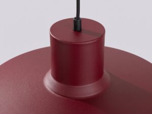 Miniaturka 3 - Lampa wisząca BIRNO burgund – górna część klosza z przewodem