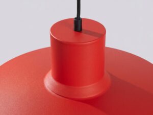 Miniaturka 3 - Lampa wisząca BIRNO czerwona – górna część klosza z przewodem