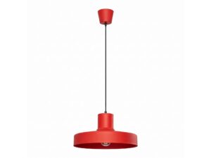 Miniaturka 9 - Lampa wisząca BIRNO czerwona na białym tle