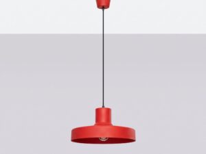 Miniaturka 1 - Lampa wisząca BIRNO czerwona na jasnym tle
