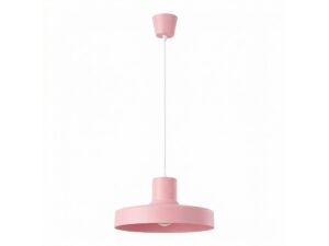 Miniaturka 11 - Lampa wisząca BIRNO różowa na białym tle