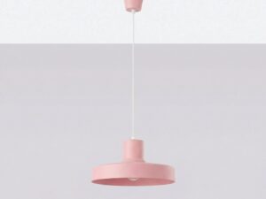Miniaturka 1 - Lampa wisząca BIRNO różowa na jasnym tle