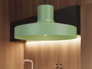 Miniaturka 9 - Lampa wisząca BIRNO szałwiowa nad blatem kuchennym