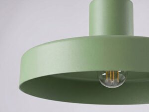 Miniaturka 4 - Lampa wisząca BIRNO szałwiowa – klosz od spodu z żarówką