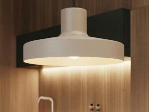 Miniaturka 9 - Lampa wisząca BIRNO taupe nad blatem kuchennym