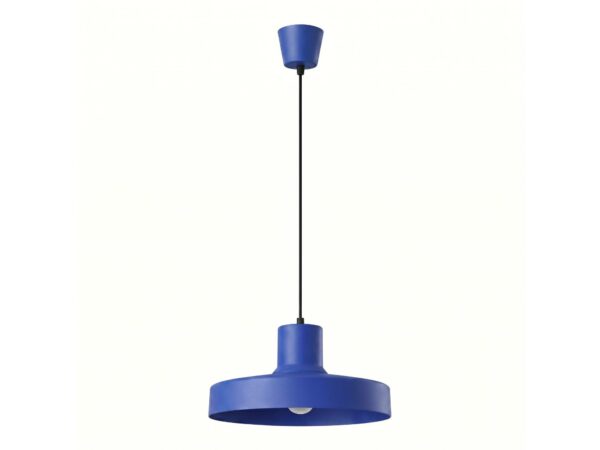 Lampa wisząca BIRNO ultramaryna na białym tle