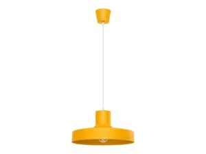 Miniaturka 9 - Lampa wisząca BIRNO żółta na białym tle