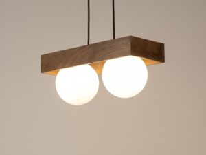 Miniaturka 1 - Lampa wisząca Bloom 2 w kolorze czarnym i brązowym, zdjęcie aranżacyjne