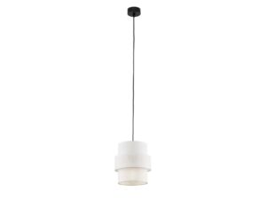 Miniaturka 4 - Biała lampa wisząca Calisto 20 cm na białym tle