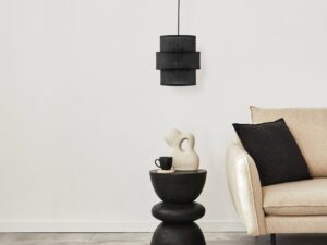 Miniaturka 1 - Czarna lampa wisząca Calisto w aranżacji