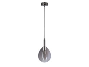 Miniaturka 2 - Lampa wisząca Camatena ze szarym szklanym kloszem