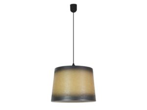Miniaturka 3 - Lampa wisząca Camesano z czarno-złotym cieniowanym abażurem i ciemnym zawieszeniem