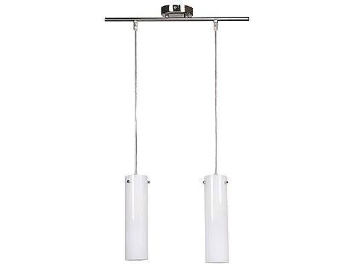 Lampa wisząca Camivano nikiel mat z 2 tubami G9