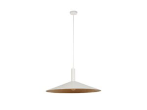 Miniaturka 7 - Lampa wisząca Capri M biała z miedzianym wnętrzem klosza