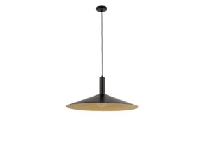 Miniaturka 3 - Lampa wisząca Capri M czarna ze złotym wnętrzem klosza