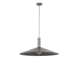Miniaturka 4 - Lampa wisząca Capri M srebrna na białym tle