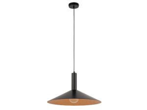 Miniaturka 3 - Lampa wisząca Capri S z czarnym i miedzianym wykończeniem klosza