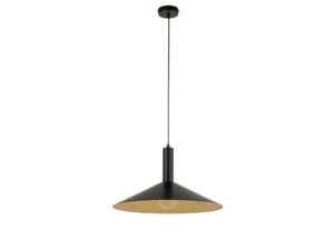 Miniaturka 5 - Lampa wisząca Capri S z czarno-złotym kloszem z kompozytu mineralnego