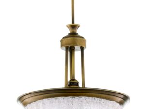 Miniaturka 2 - Carmen 2134 lampa wisząca misa z białego fakturowanego szkła, widok na wprost