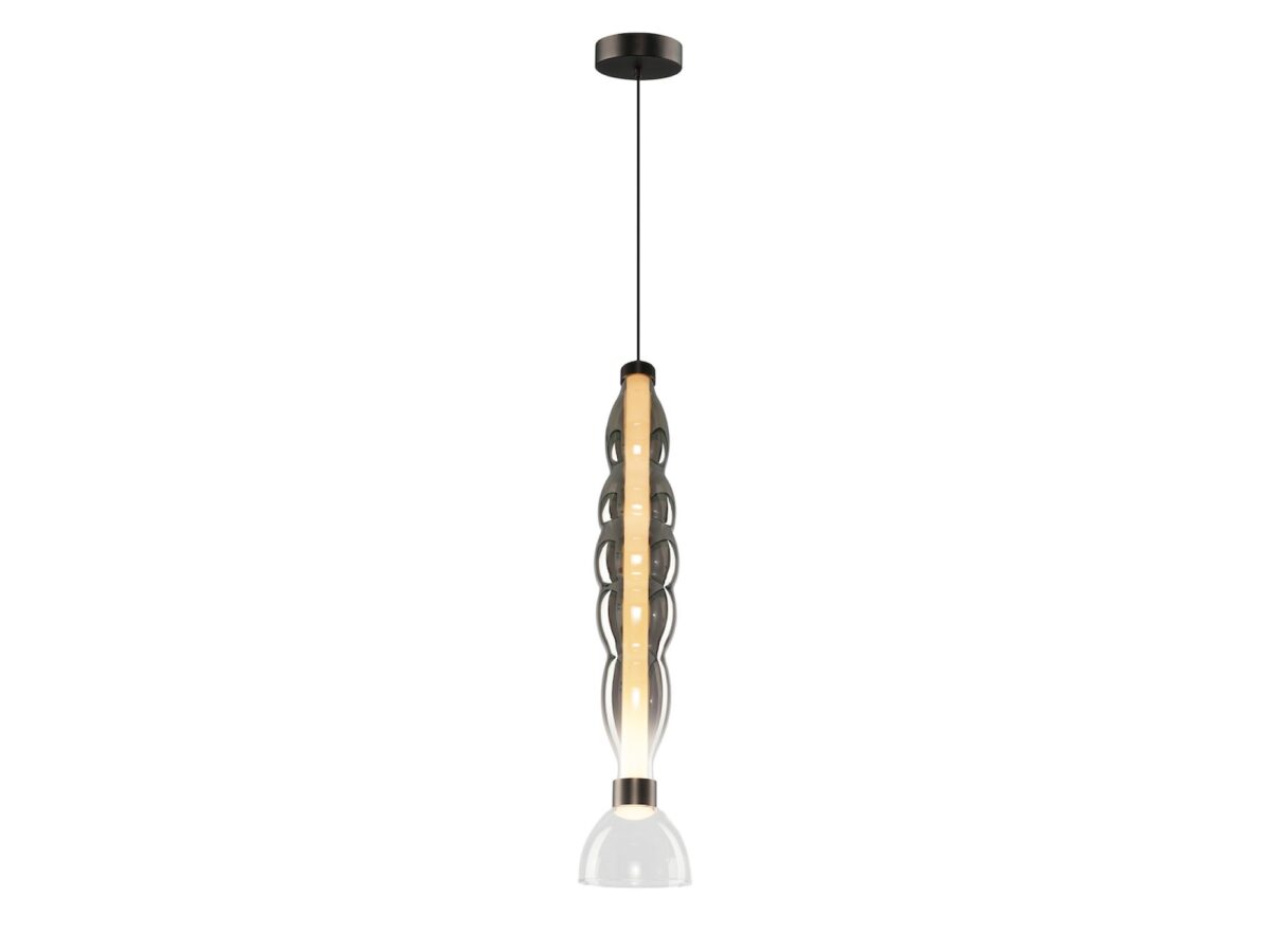 Lampa wisząca Celitira LED ze szklanym kloszem