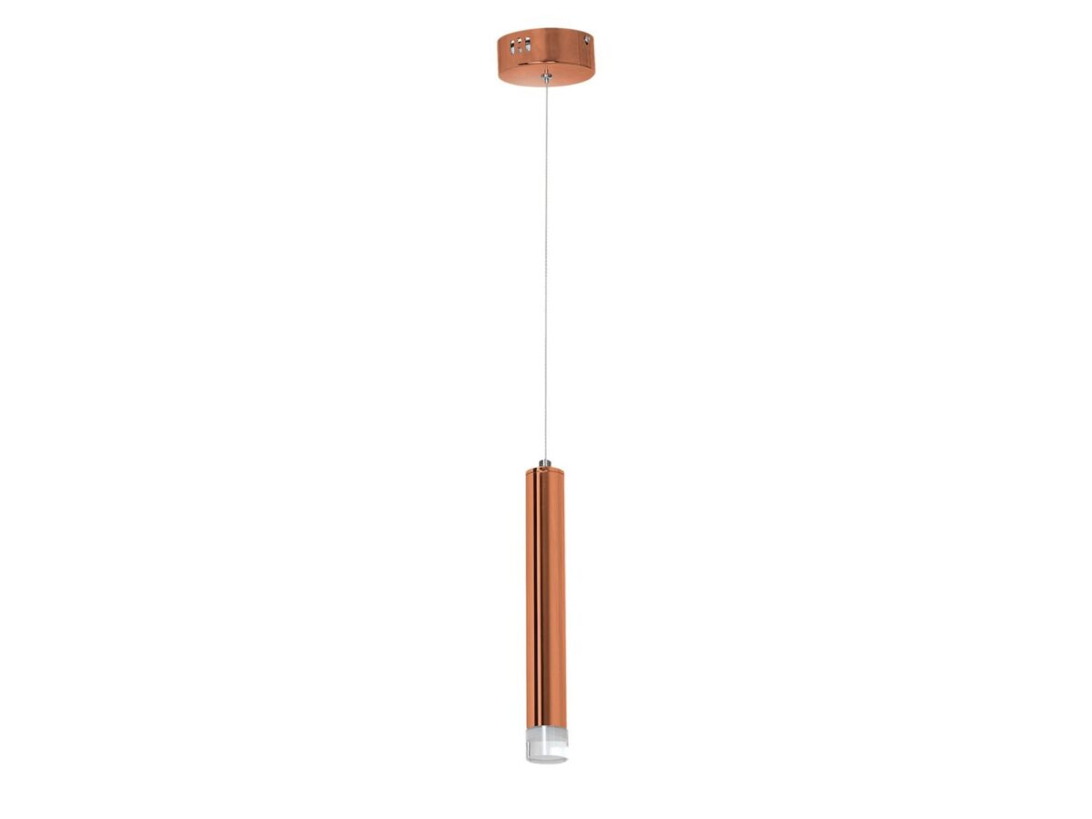 Lampa wisząca Celomio LED 5 W miedziana
