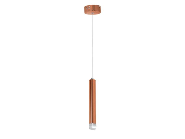 Lampa wisząca Celomio LED 5 W miedziana