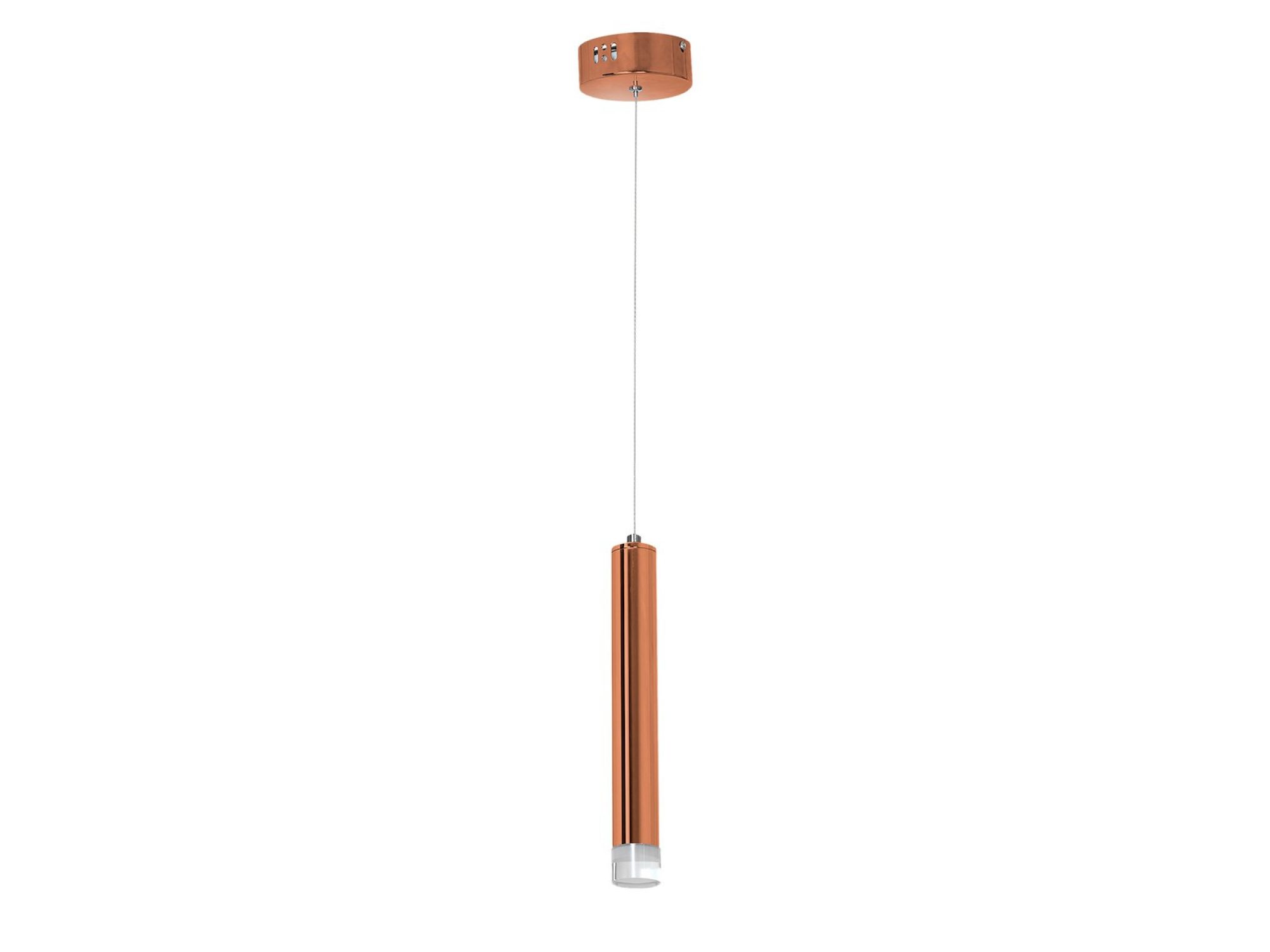 Lampa wisząca Celomio LED 5 W miedziana