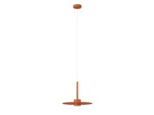 Miniaturka 5 - Lampa wisząca Charlie L ceglana, okrągły klosz i zawieszenie