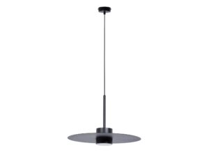 Miniaturka 1 - Lampa wisząca Charlie L czarna na jasnym tle, widok całej lampy