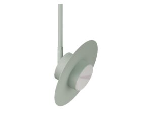 Miniaturka 6 - Lampa wisząca Charlie M 2M szałwiowa z okrągłym stalowym kloszem
