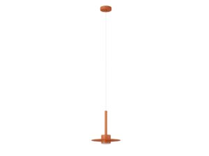 Miniaturka 7 - Lampa wisząca Charlie M ceglany, okrągły klosz i zawieszenie