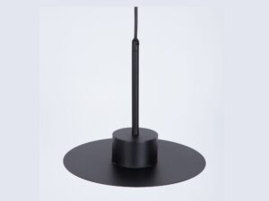 Miniaturka 3 - Czarna lampa wisząca Charlie M z płaskim stalowym kloszem, packshot