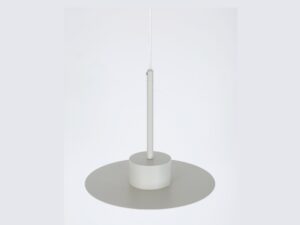 Miniaturka 4 - Lampa wisząca Charlie M szary beż, widok klosza i zawieszenia