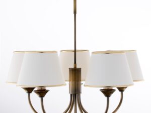 Miniaturka 5 - Lampa wisząca Classic 2133 pięć stożkowych kloszy, frontalny widok