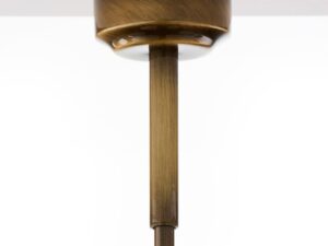 Miniaturka 8 - Lampa wisząca Classic detal okrągłej rozety sufitowej i metalowego zawieszenia