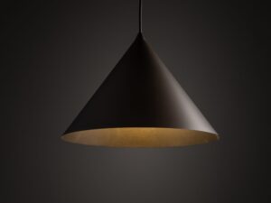 Miniaturka 12 - Lampa wisząca Cono L brazowy – w aranżacji pomieszczenia