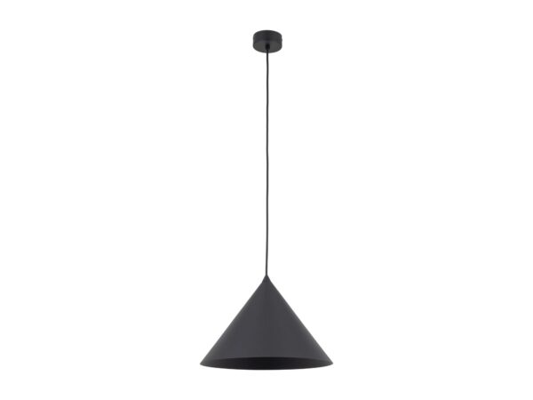 Lampa wisząca Cono L czarny – na czystym białym tle