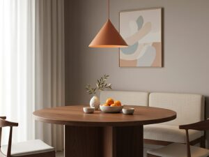 Miniaturka 18 - Lampa wisząca Cono L lososiowy – ujęcie w aranżacji wnętrza