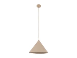 Miniaturka 7 - Lampa wisząca Cono L piaskowy bez – pełne ujęcie na białym tle
