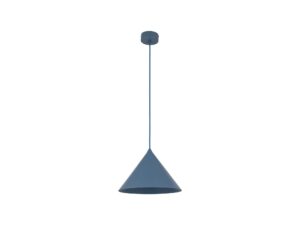 Miniaturka 4 - Granatowa lampa wisząca Cono M z metalowym stożkowym kloszem