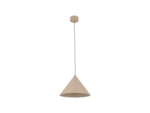 Miniaturka 7 - Lampa wisząca Cono M w kolorze piaskowego beżu na białym tle