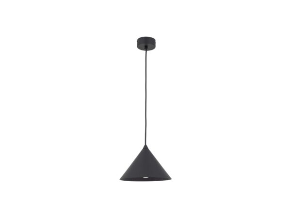 Lampa wisząca Cono S E27 w kolorze czarny, widok produktowy na białym tle