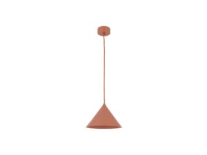 Miniaturka 2 - Lampa wisząca Cono S E27 w kolorze ceglasty, widok produktowy na białym tle